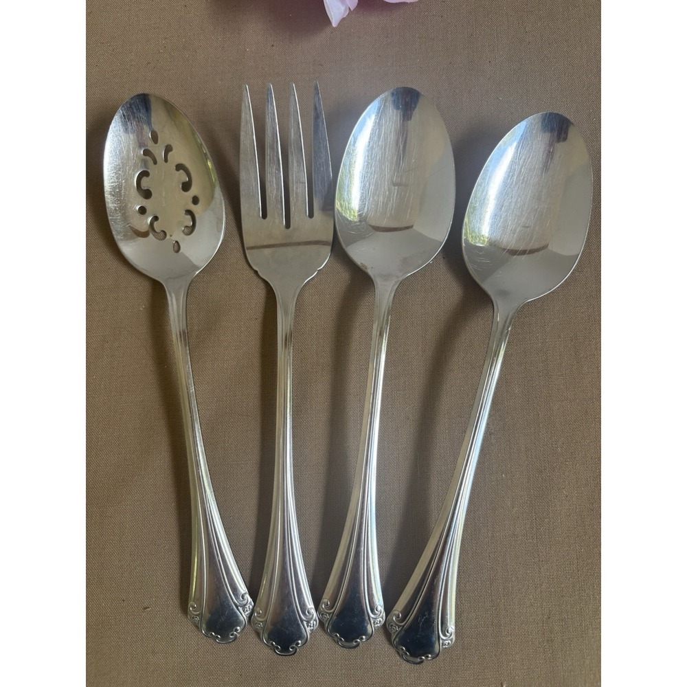 FALKIRK Oneida Stainless Hostess Set Serving Set Of 4 By Oneida Profile 8 1/2"